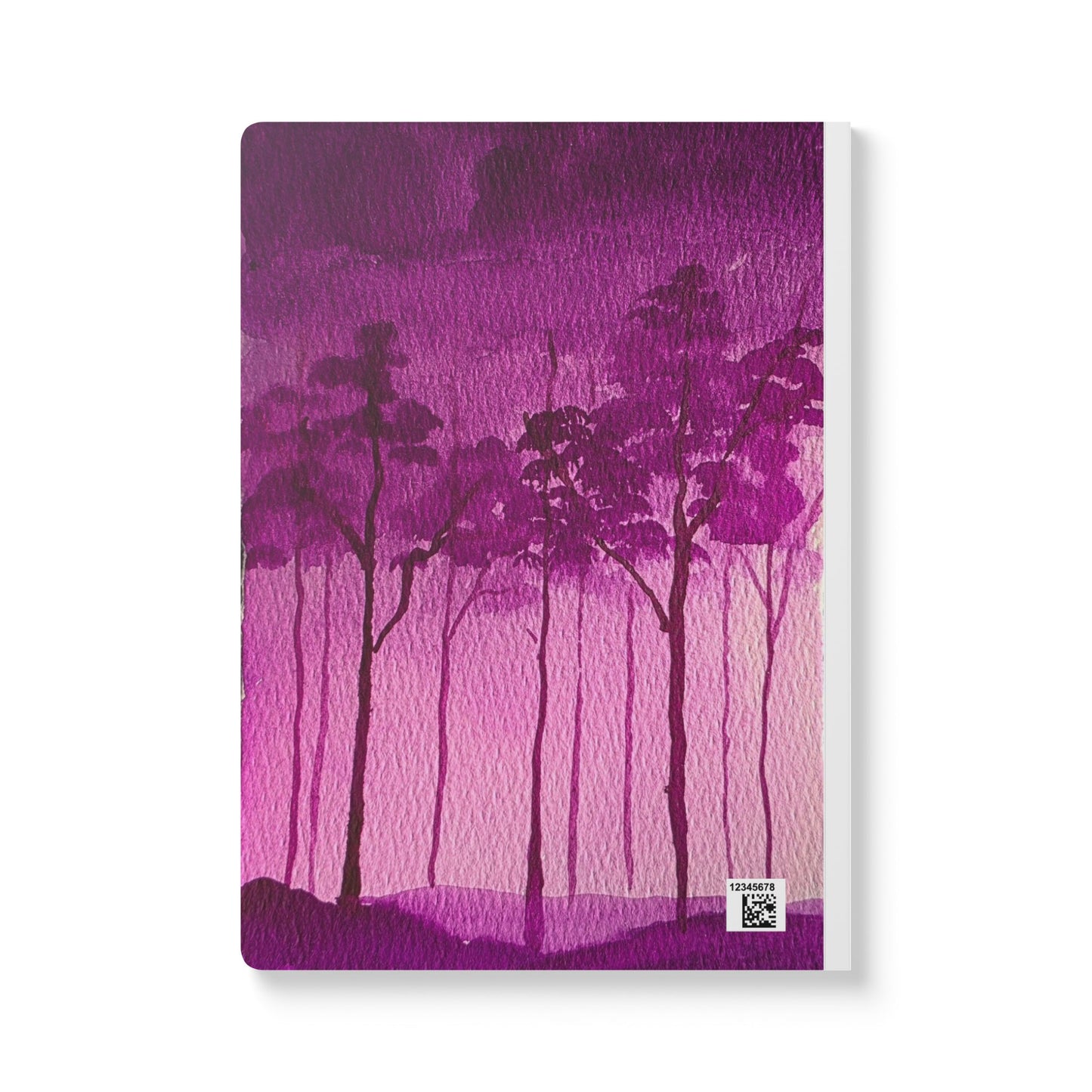 Lilac Mist Softcover Journal Nature Artwork Purple Forest