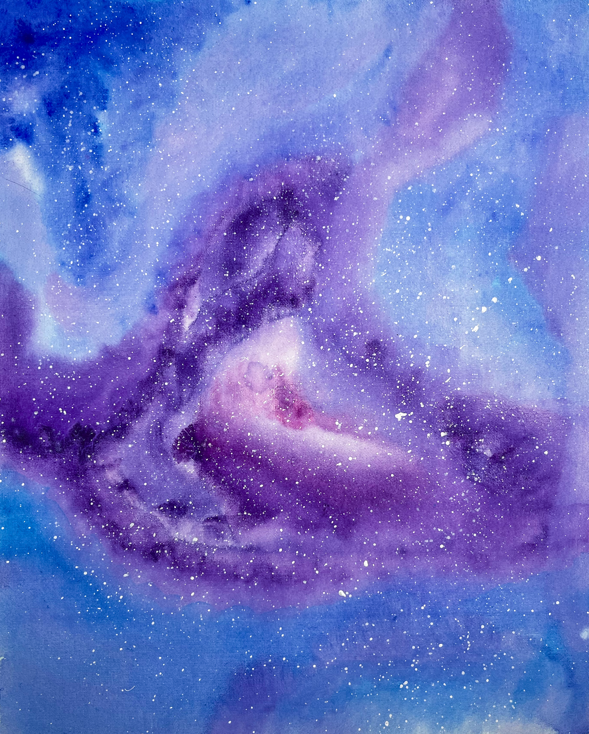 Artistic depiction of a nebula with swirling gas and dust in space