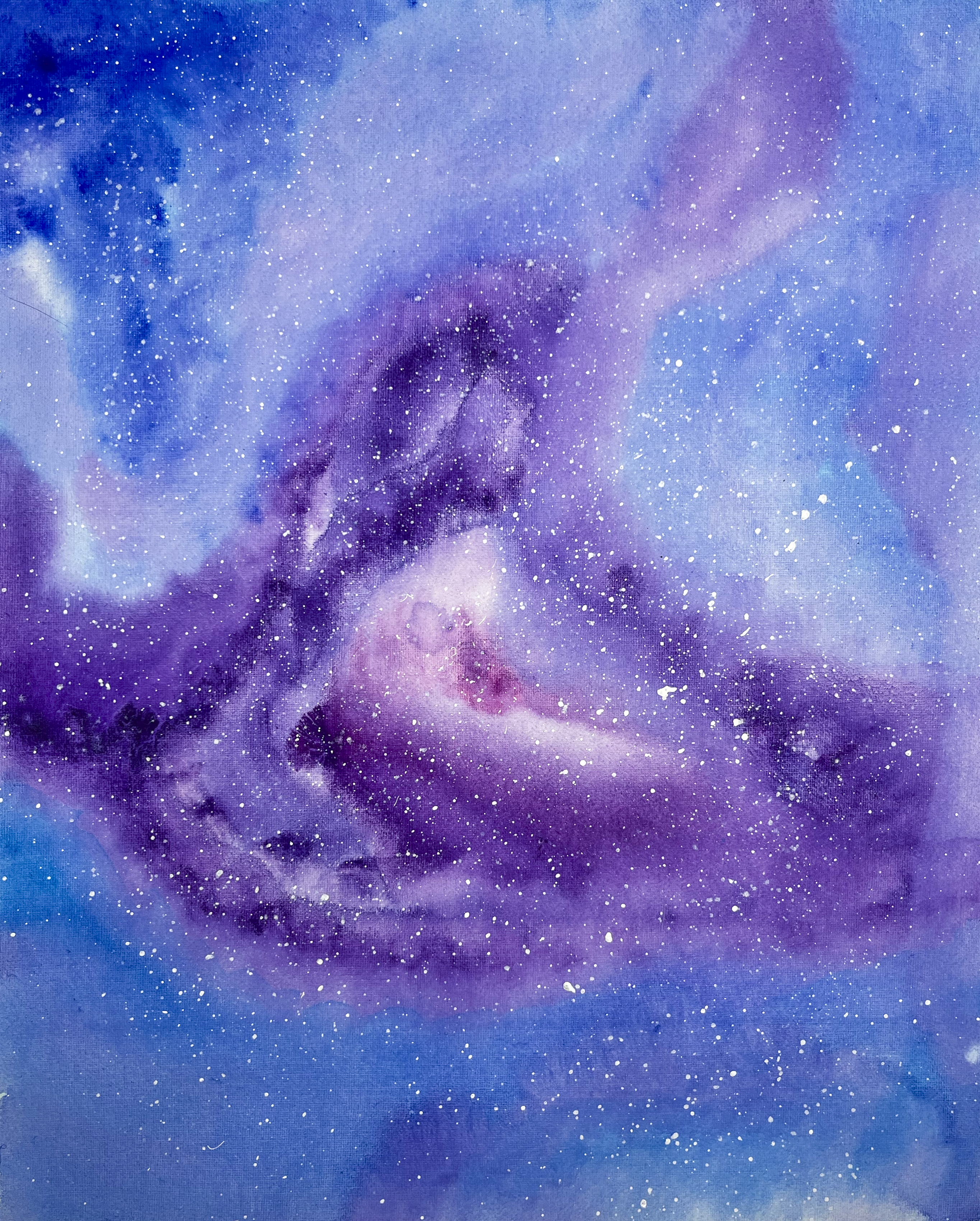 Artistic depiction of a nebula with swirling gas and dust in space